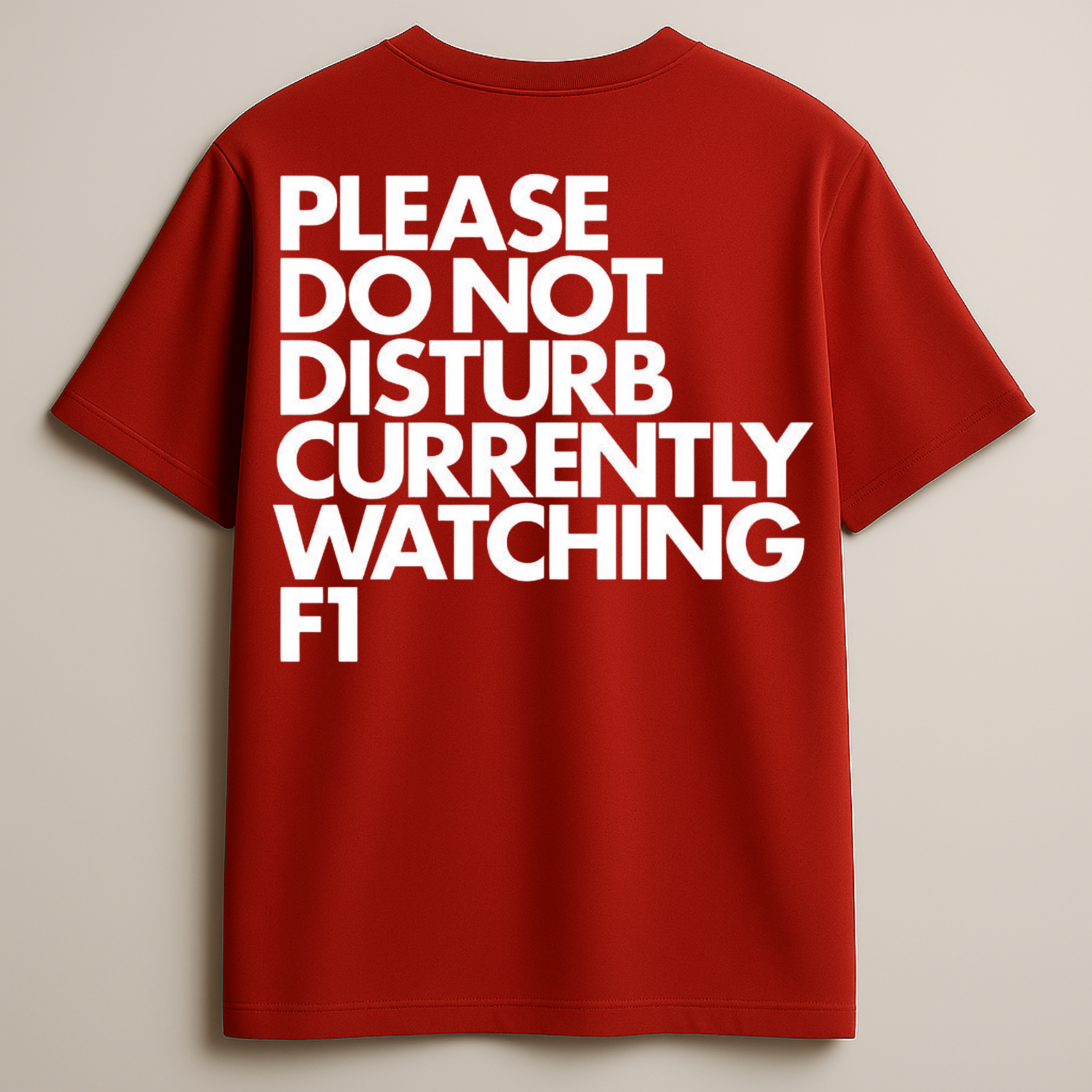 DND Race Red Oversized Tee