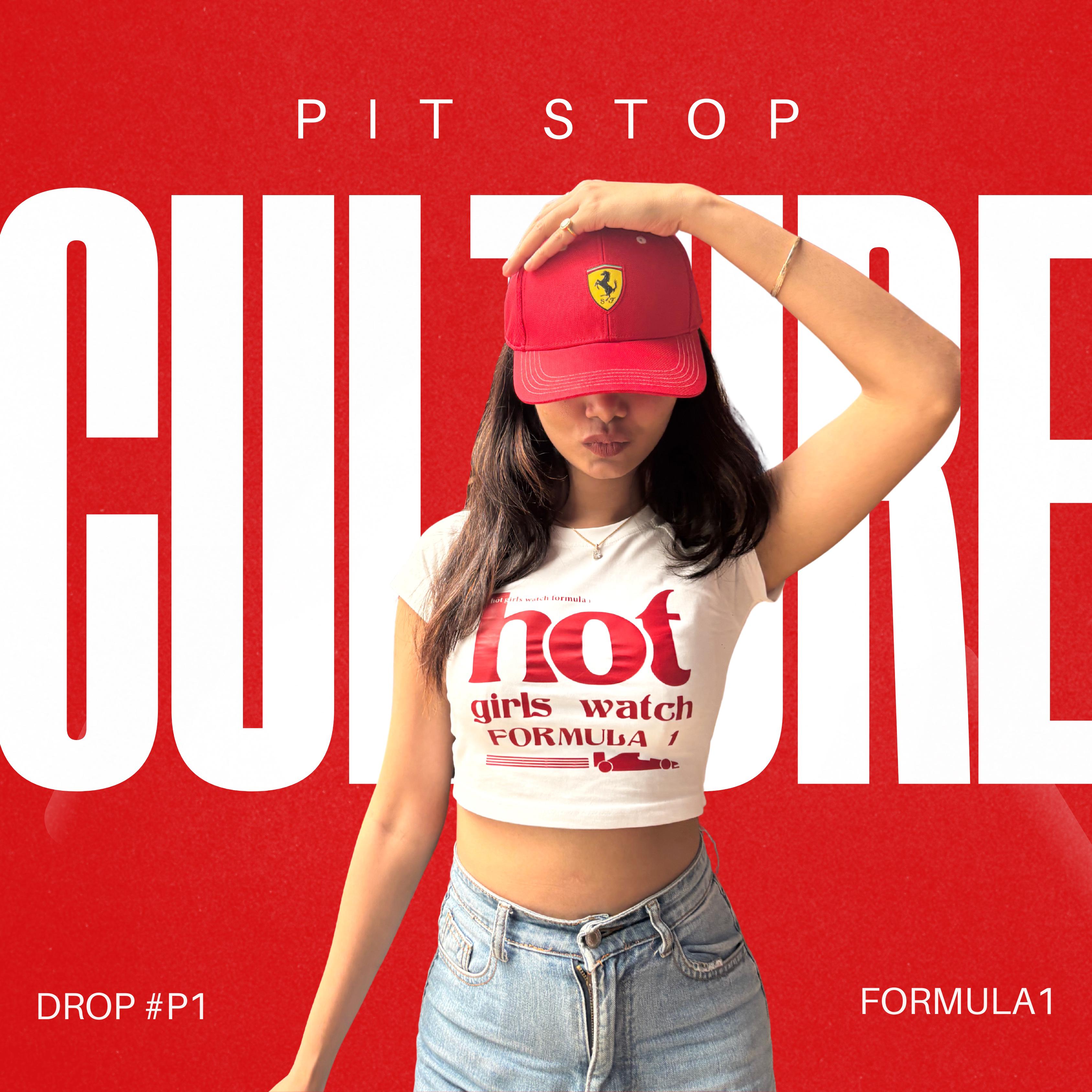 Hot Girls Watch F1 White Baby Tee